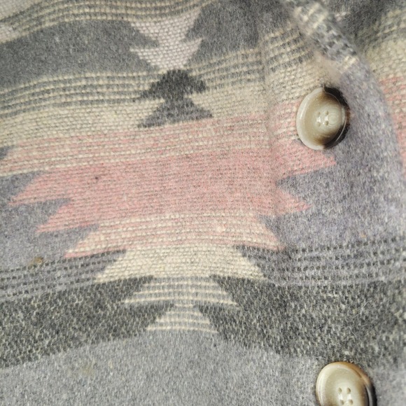 Vintage Charm Jackson Hole Aztec Print Shirt Jacket Sz Small - Picture 3 of 4